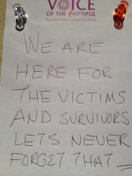 Voice of the Faithful lamentation wall